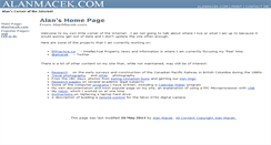 Desktop Screenshot of alanmacek.com
