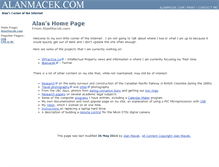 Tablet Screenshot of alanmacek.com